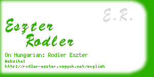 eszter rodler business card